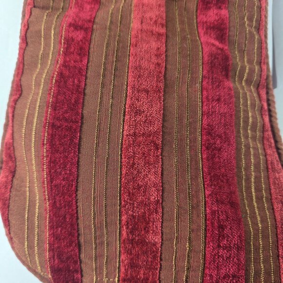 Set Of 5 christmas stockings Red Gold Striped Tassel Trim holiday decor festive - Picture 5 of 8